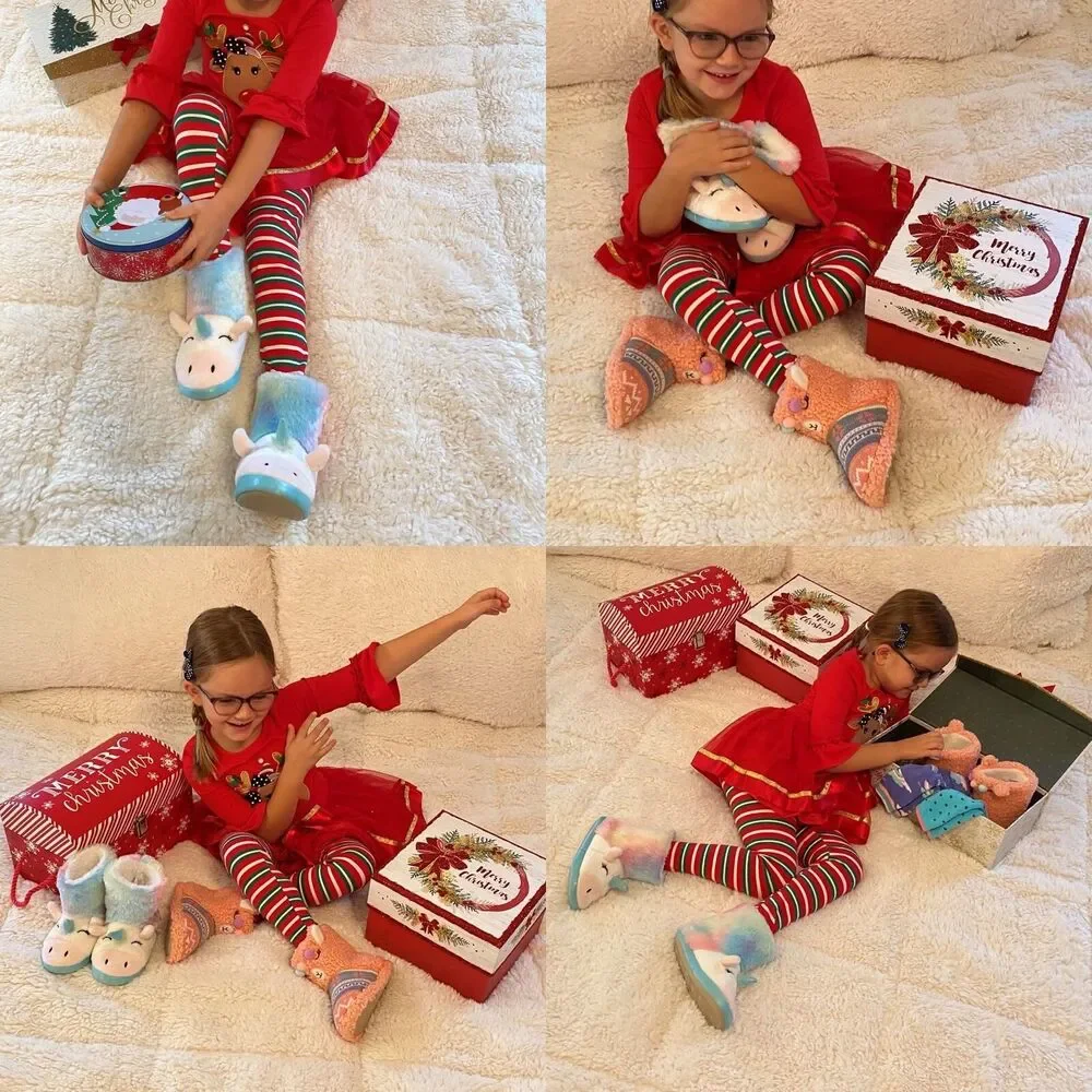 Totes‎ Bootie Slippers, Childrens Unicorn, US 1-13 Unisex Little Kid